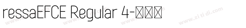 ressaEFCE Regular 4字体转换